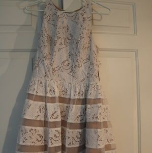 Aidan White Lace Dress